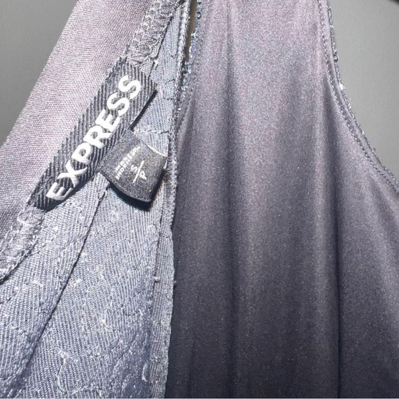 Express Silver and Navy Sequins Dress Size S - Picture 4 of 4